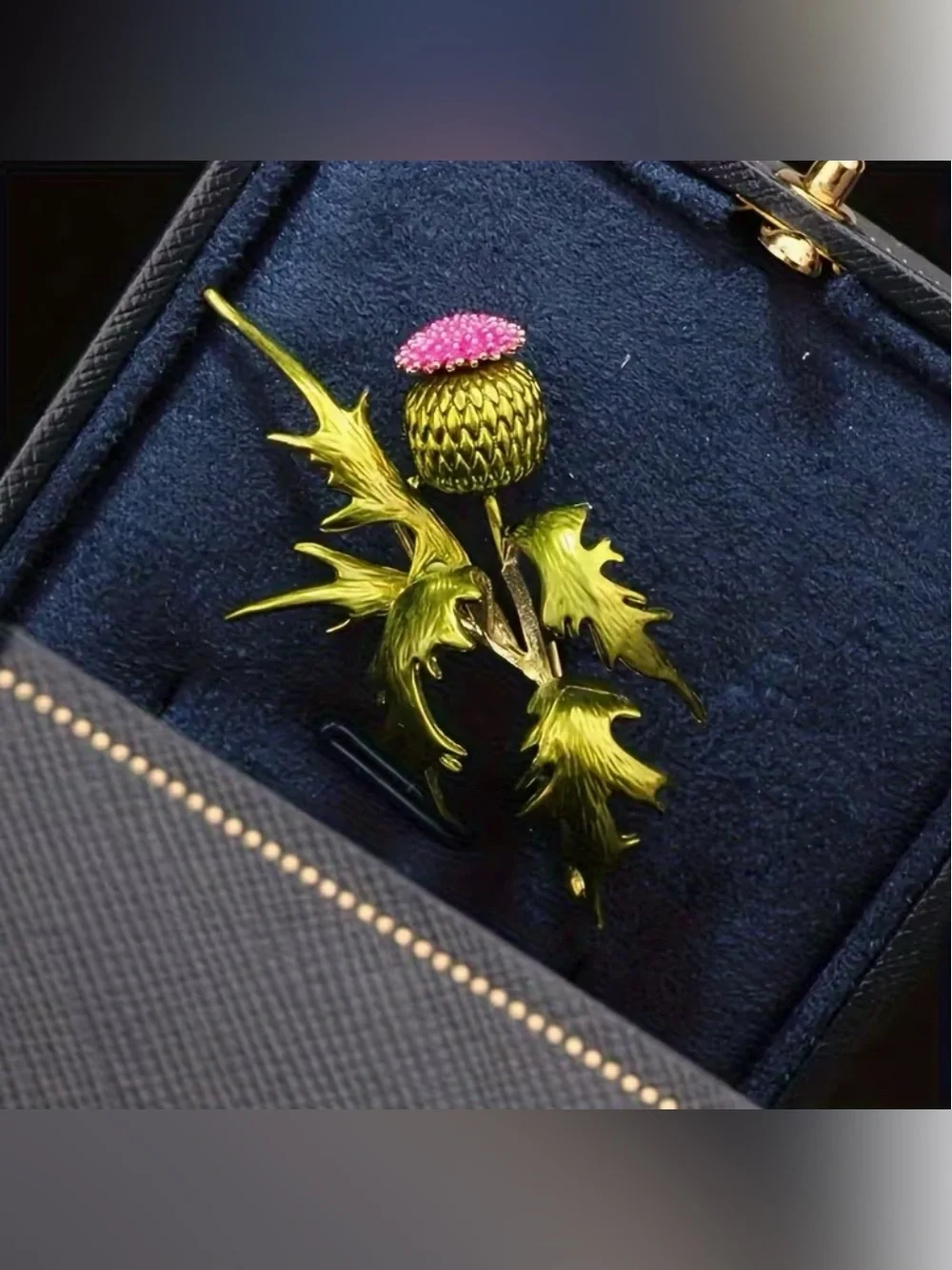 Flowering Thistle Brooch New